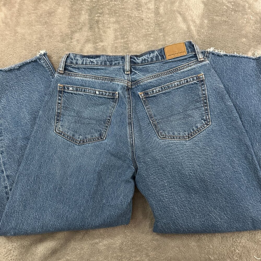 American Eagle Barrel Leg Jeans Women's size 0 Short 0S S - Picture 9 of 9